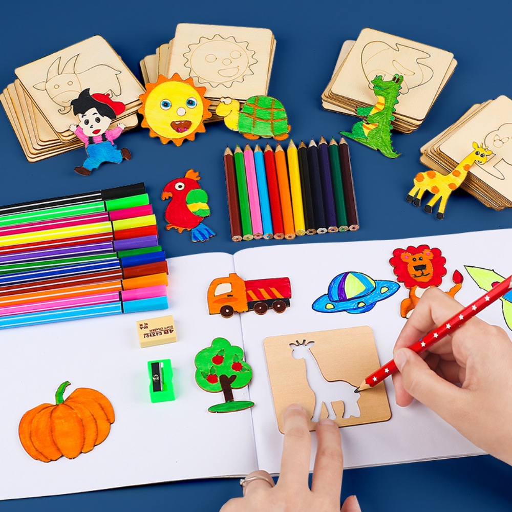 Kids Education Template - 20 sztuk zabawki do rysowania dla
