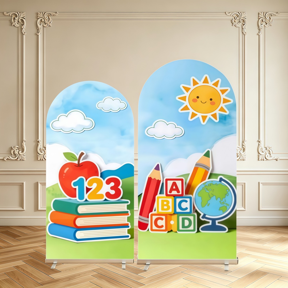 Background For Kids Education - Dekoracja na powrót do szkoły, dwustronny