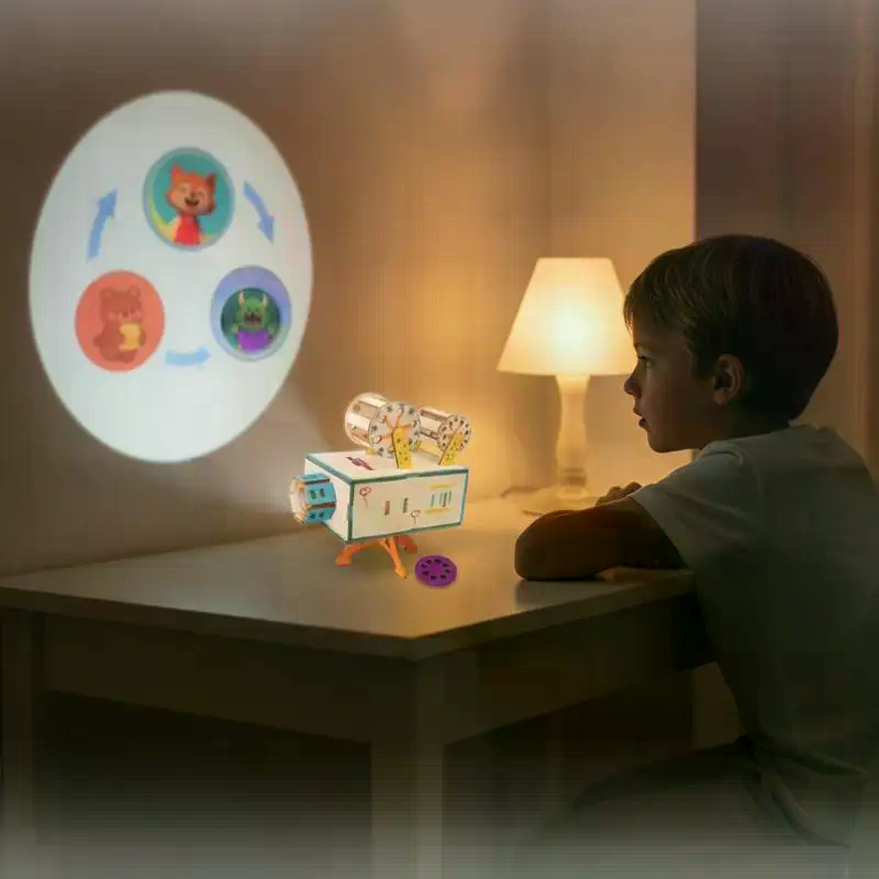 1 zestaw drewnianego projektor – Kids Education Film recenzja i cena