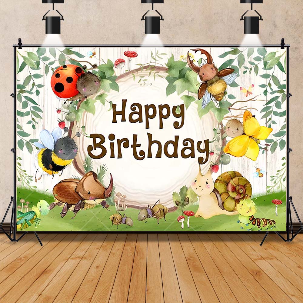 Cartoon Insect Party Early Edu – Background For Kids Education recenzja i cena
