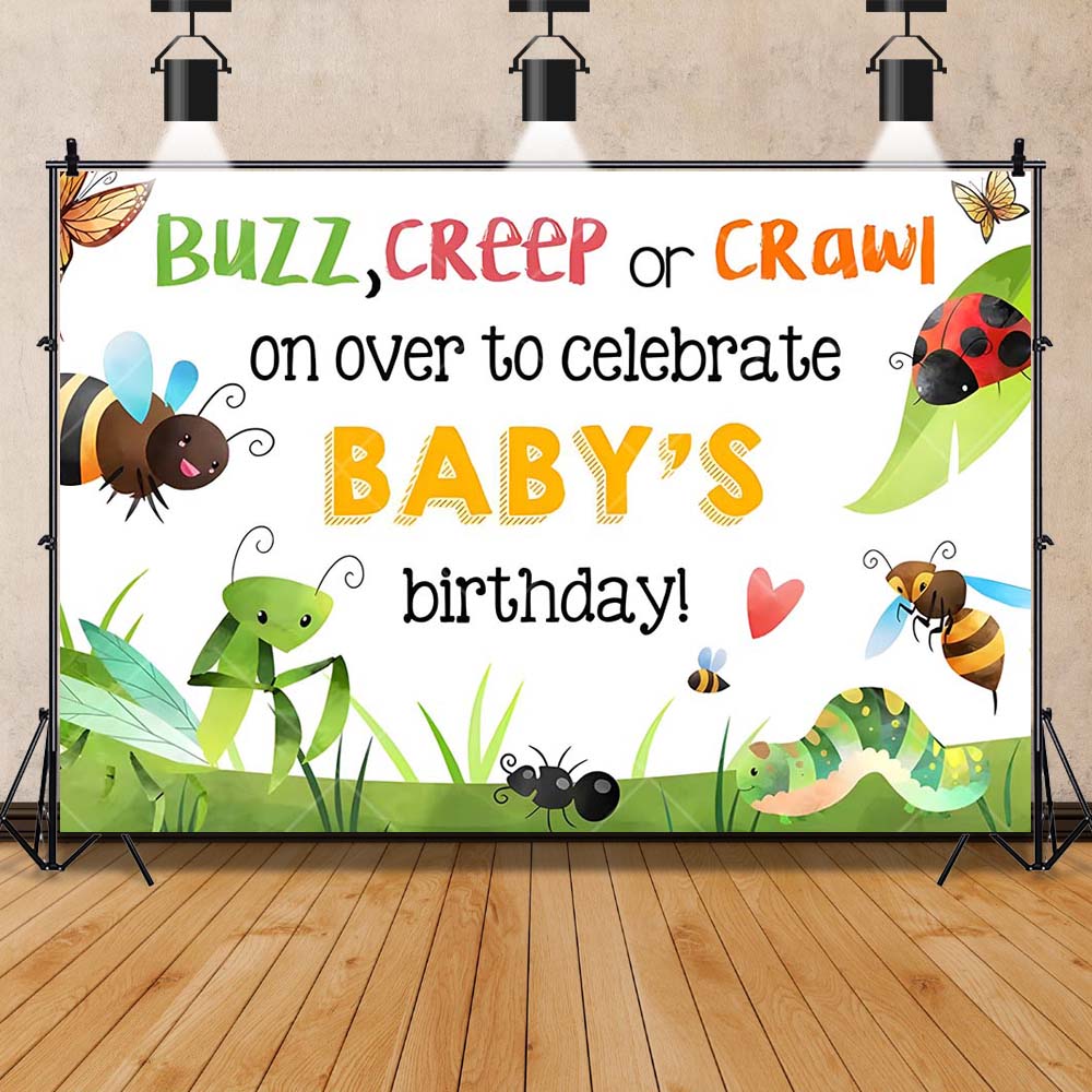 Cartoon Insect Party Early Edu – Background For Kids Education recenzja i cena