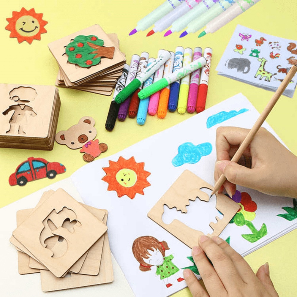 20 sztuk zabawki do rysowania  – Kids Education Template recenzja i cena